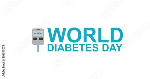 Diabetes concept. Medical animation. For scientific work and personal use. Graphic illustration. 4k resolution.