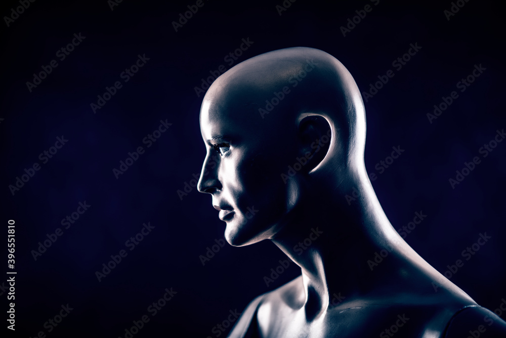 Scary mannequin head in the dark Scary mannequin head in the dark