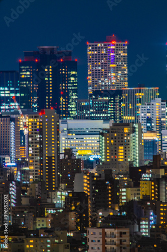 文京シビックセンター展望台から見える東京夜景 © kanzilyou