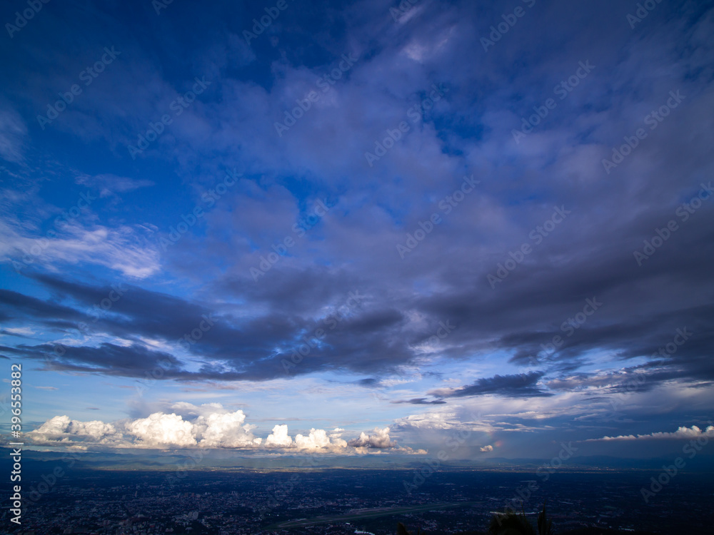 The Large Clouds Above The City of Chiang Mai