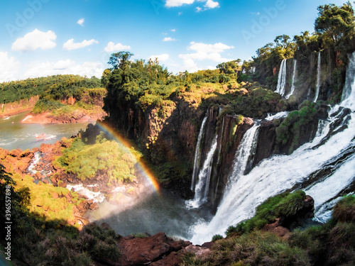 waterfall in the mountains iguazu falls 