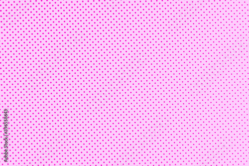 Pop art colorful comics book magazine cover. Polka dots pink background. Cartoon funny retro pattern. Vector halftone illustration. Template design for poster, card, flyer.