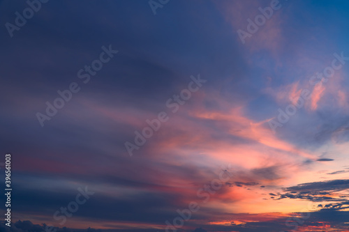 sunset in the dusk sky clouds evening on twilight  © Nature Peaceful 