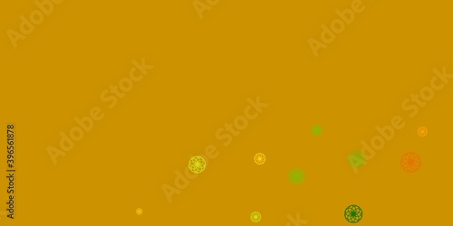 Light Green, Red vector texture with disks.