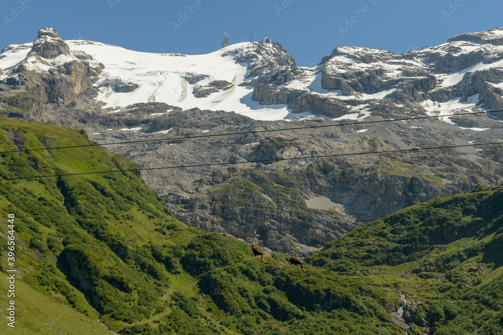 Mount Titlis above Engelberg in the Swiss Alps