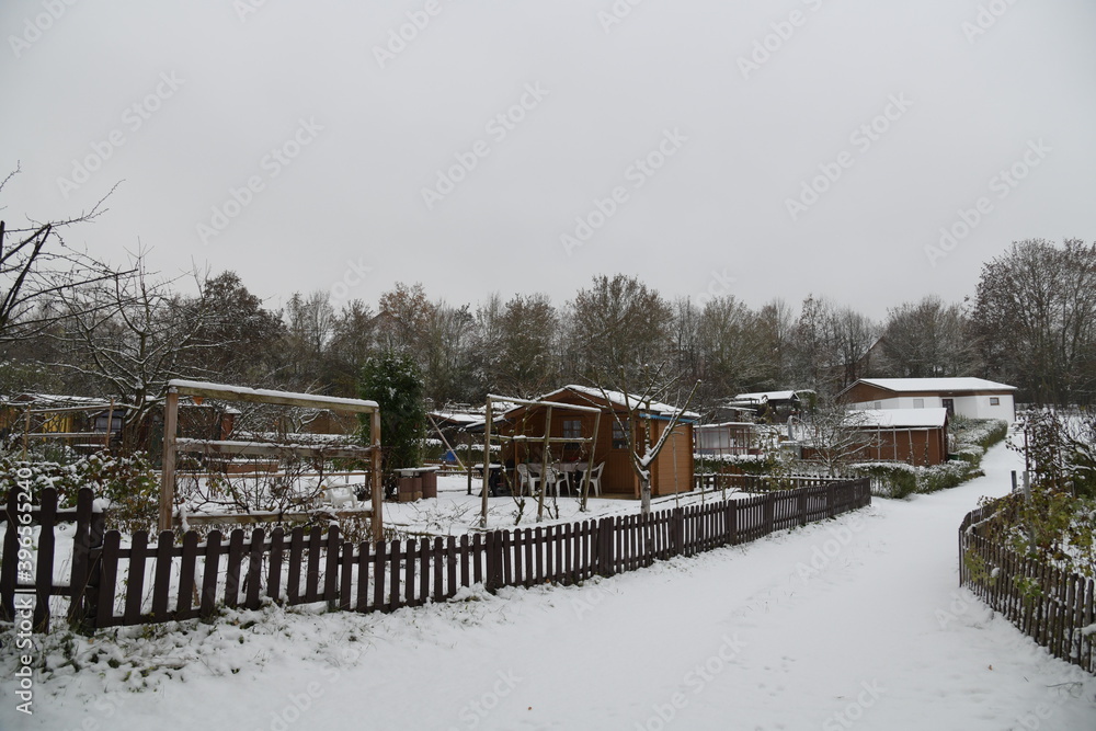 Naturlandschaft bei Schneewetter Naturlandschaft bei Schneewetter