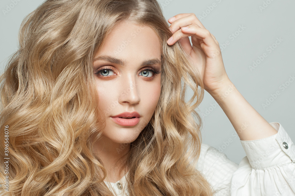 Perfect young woman closeup portrait. Beautiful face Perfect young woman closeup portrait. Beautiful face
