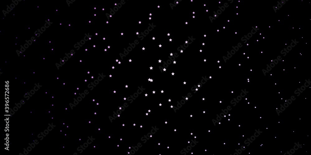Dark Purple vector pattern with abstract stars. Dark Purple vector pattern with abstract stars.