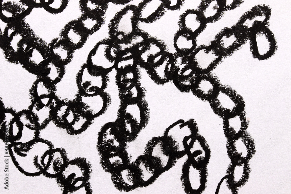 close-up black and white background hand painting close-up black and white background hand painting