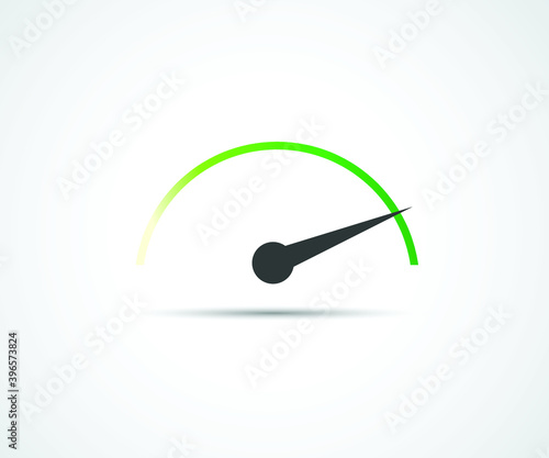 Speed, vector logo racing event, with the main elements of the modification speedometer