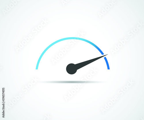 Speed, vector logo racing event, with the main elements of the modification speedometer