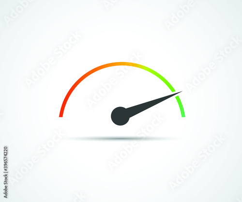 Speed, vector logo racing event, with the main elements of the modification speedometer