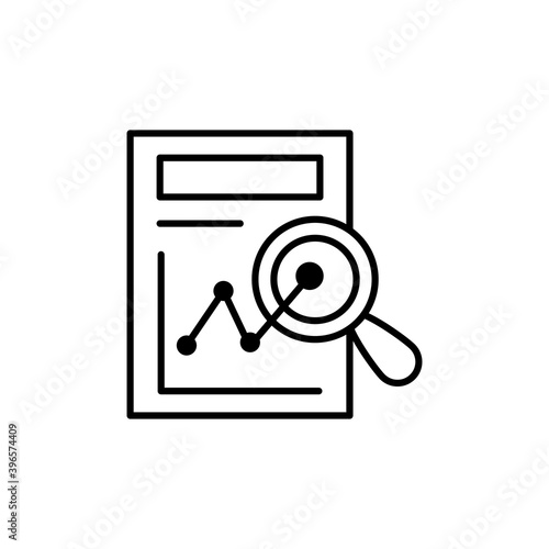 Marketing research  Vector Line illustration. EPS 10 File 