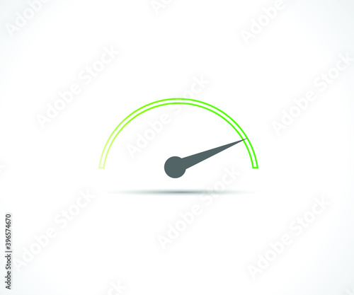 Speed, vector logo racing event, with the main elements of the modification speedometer