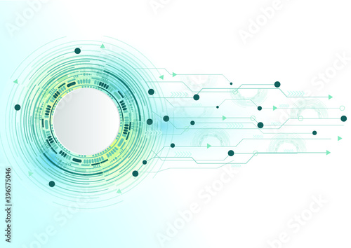 Abstract lines and dots connect background. Technology connection digital data and big data concept.