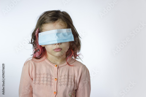 Little kid girl with the ey...