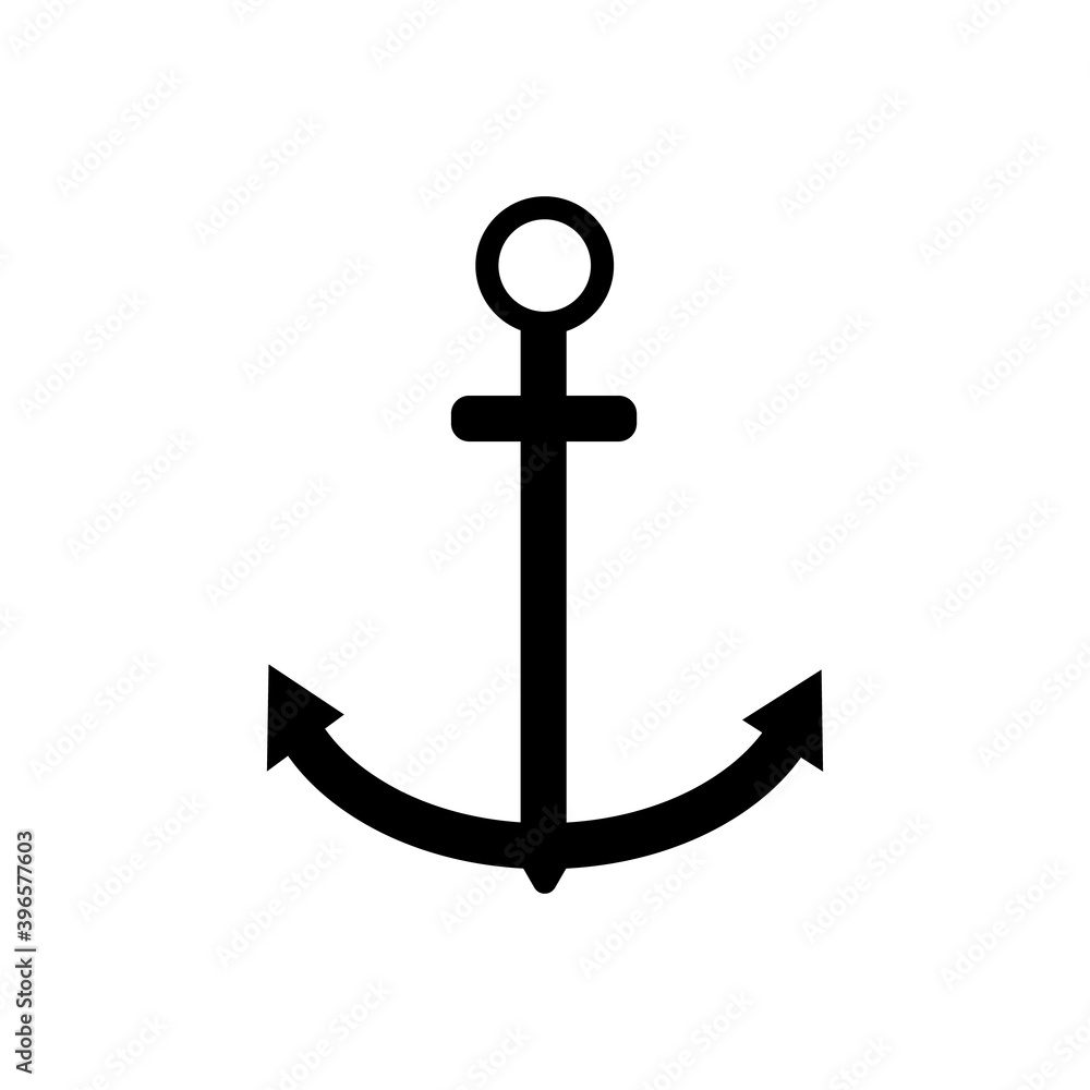 Anchor icon isolated on white background Anchor icon isolated on white background