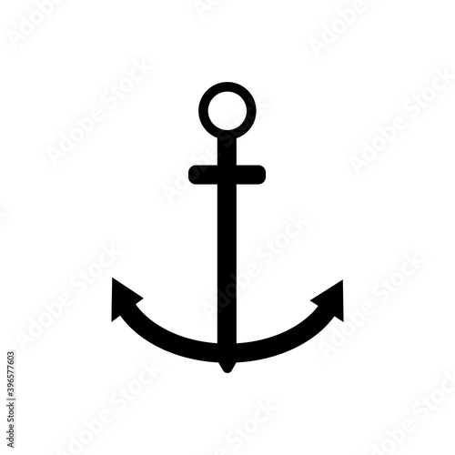 Anchor icon isolated on white background