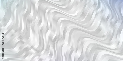 Light Pink, Blue vector pattern with curved lines.