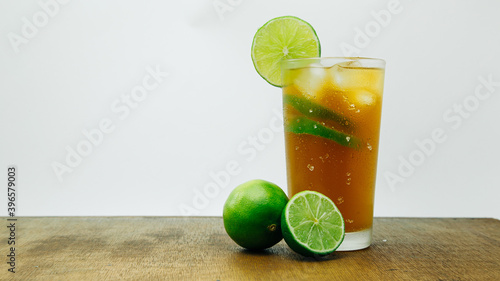 traditional Colombian drink made of panela and lemon for hot place