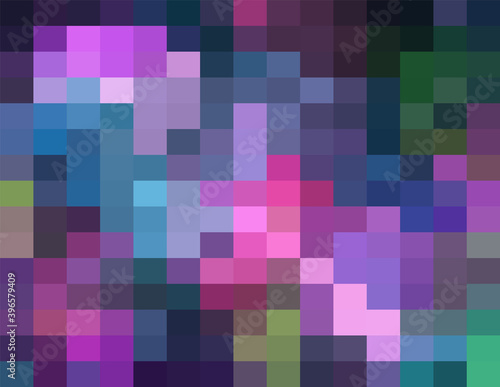 Abstract Purple geometric Background, Creative Design Templates. Pixel art Grid Mosaic, 8 bit vector background.