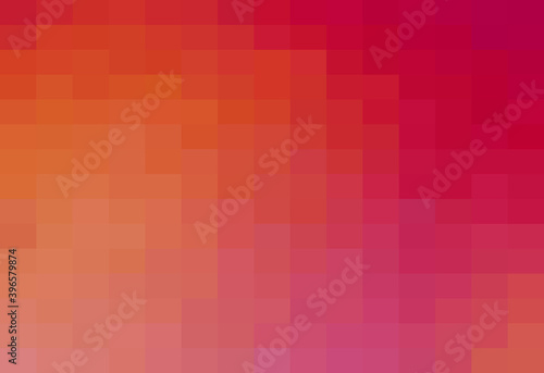 Abstract Orange geometric Background, Creative Design Templates. Pixel art Grid Mosaic, 8 bit vector background.