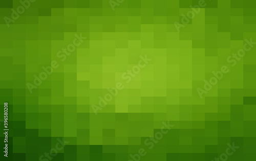 Abstract Dark Green geometric Background, Creative Design Templates. Pixel art Grid Mosaic, 8 bit vector background.