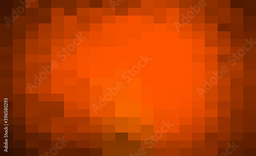Abstract Orange geometric Background, Creative Design Templates. Pixel art Grid Mosaic, 8 bit vector background.