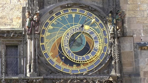 Astronomical clock, Prague.
Close up, detailed view of the astronomical clock of Prague, Czech Republic.