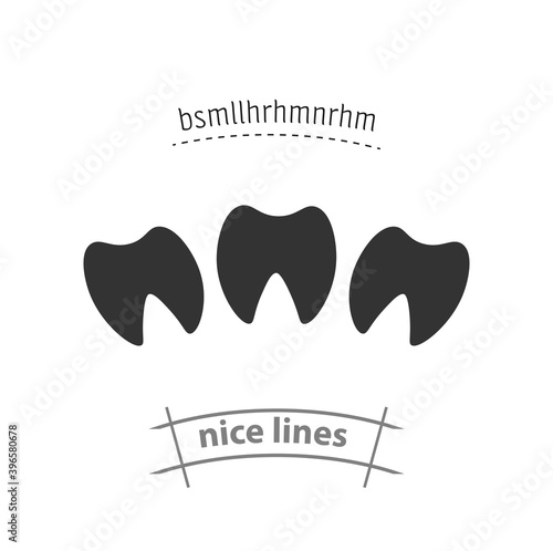 Tooth isolated vector icon. medical design element