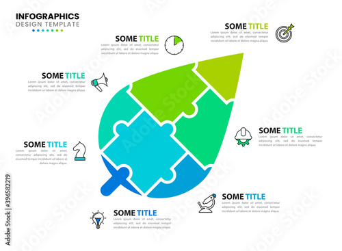 Infographic design template. Creative concept with 7 steps