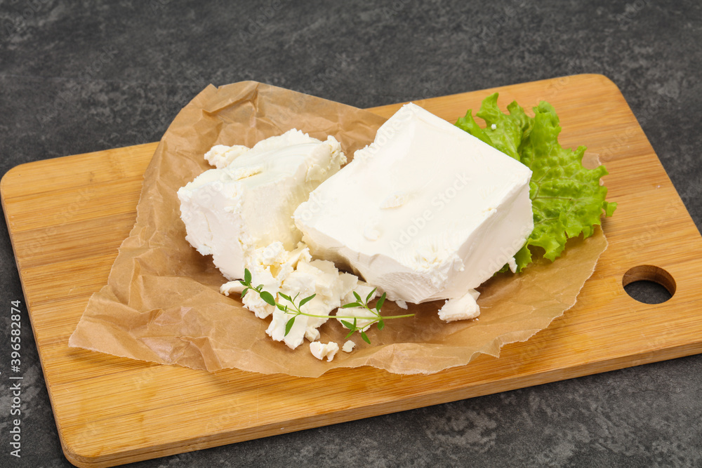 Greek traditional Feta soft cheese