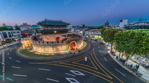 Time lapse of traffic at Hwaseong and Seoul, South Korea.