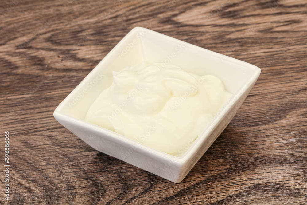 Sour cream in the bowl Sour cream in the bowl