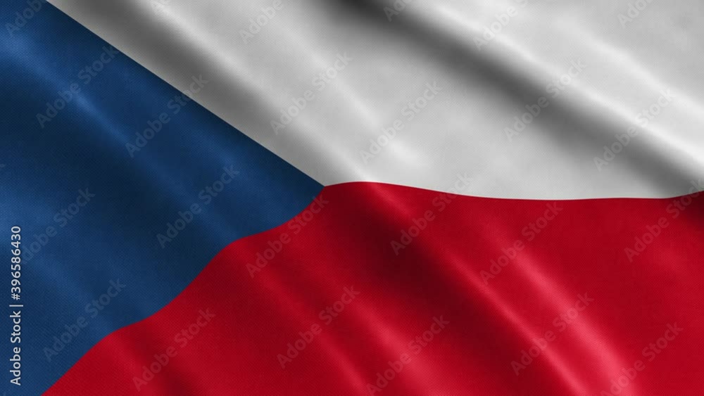 Czech Republic Czechia National Flag Country Banner Waving 3D Loop Animation. High Quality 4K Resolution. Czech Republic Czechia National Flag Country Banner Waving 3D Loop Animation. High Quality 4K Resolution.