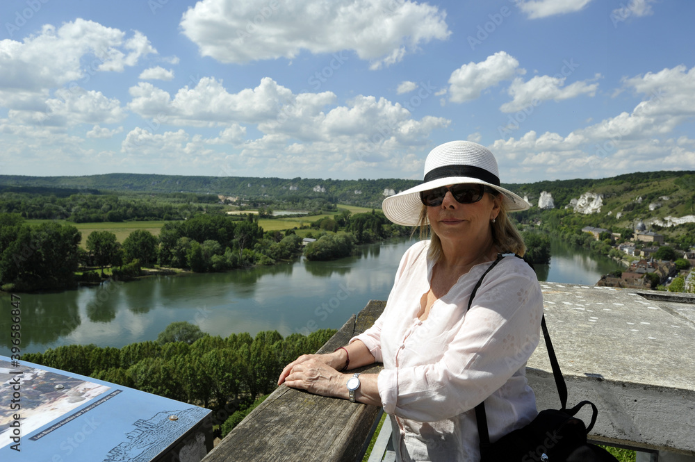 Fototapeta premium touriste seine