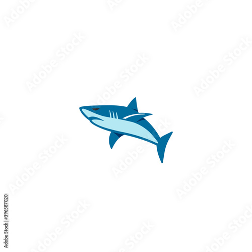 Shark vector isolated icon illustration. Shark icon