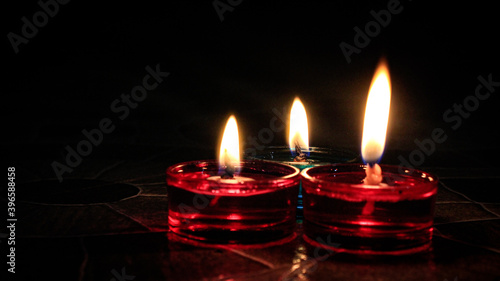 candles and lamps in light festival