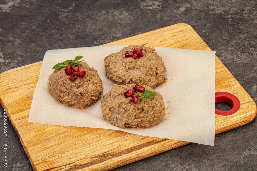 Georgian cuisine - pkhali from beans Georgian cuisine - pkhali from beans
