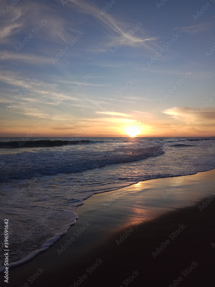 sunset on the beach sunset on the beach