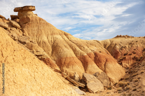 Spanische Landschaft Las Bardenas Reales photo