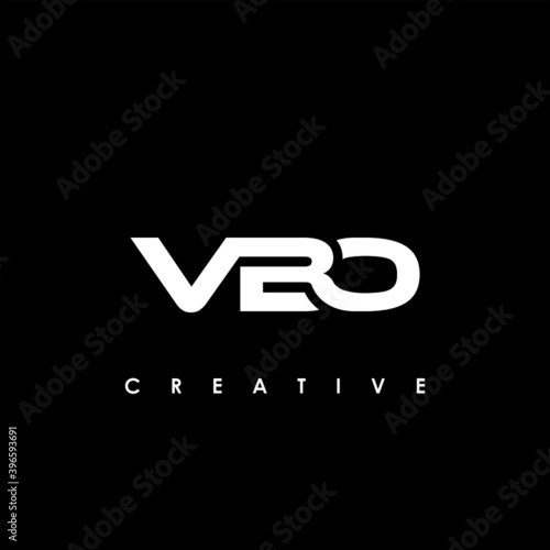 VBO Letter Initial Logo Design Template Vector Illustration