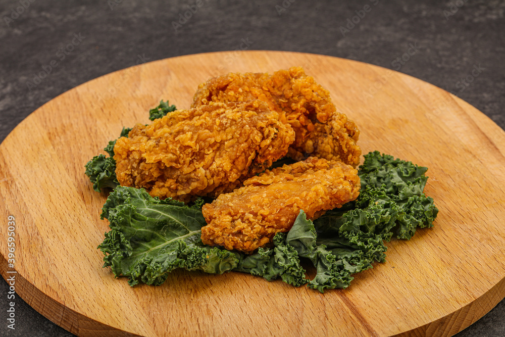 Hot fried crispy chicken wings Hot fried crispy chicken wings
