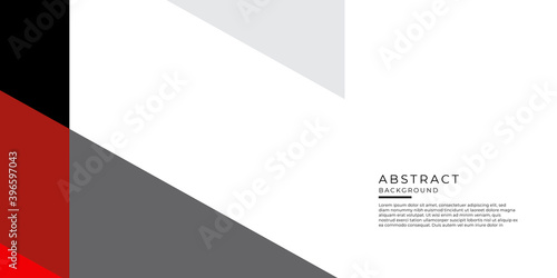 Red, black and grey geometric tech abstract background