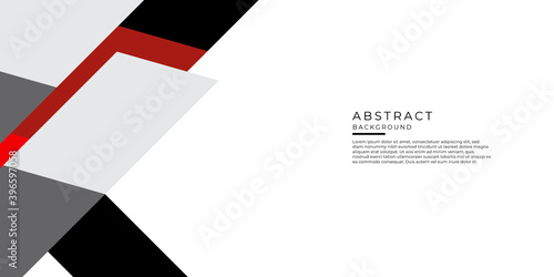 Red, black and grey geometric tech abstract background
