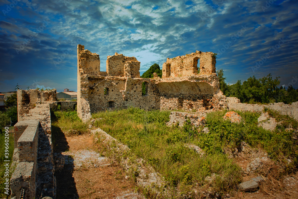 Ruins of an ancient medieval castle.
