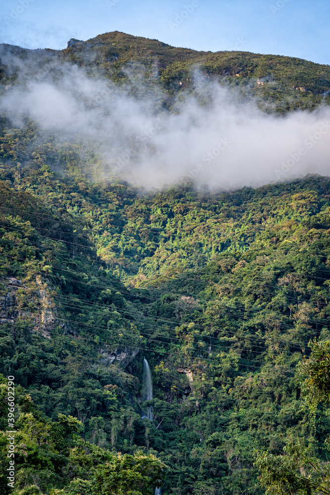 Little waterfall falling from Avila Mountain. Caracas Venezuela