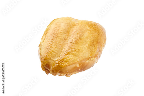 smoked chicken breast isolated on white