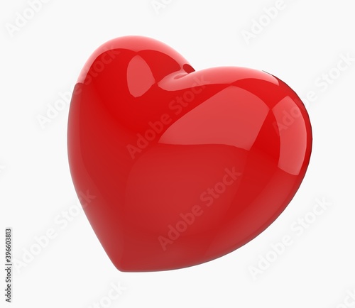 3D glossy heart. Concept - love, relationship 2