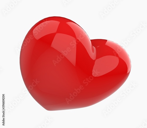 3D glossy heart. Concept - love, relationship 4